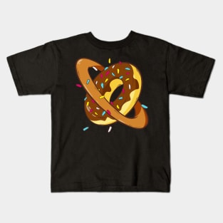 Planet Donut Space Funny Donut Lover Kids T-Shirt